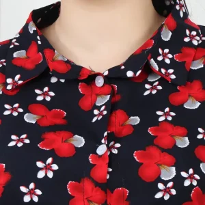 شومیز نخی  طرح دار 6987
