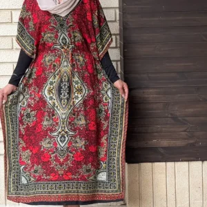 پیراهن پانچ سیلک هندی SH7011