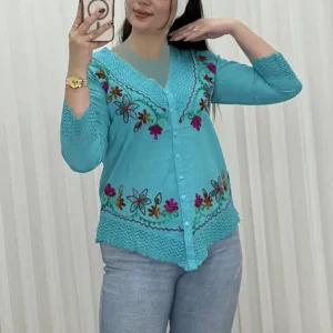 بلوز گلدوزی هندی SH3060
