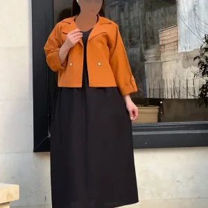 کت سارافون یقه انگلیسی