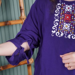 بلوز و شلوار نخی آی تان 7556