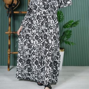پیراهن نخی گل آیدا